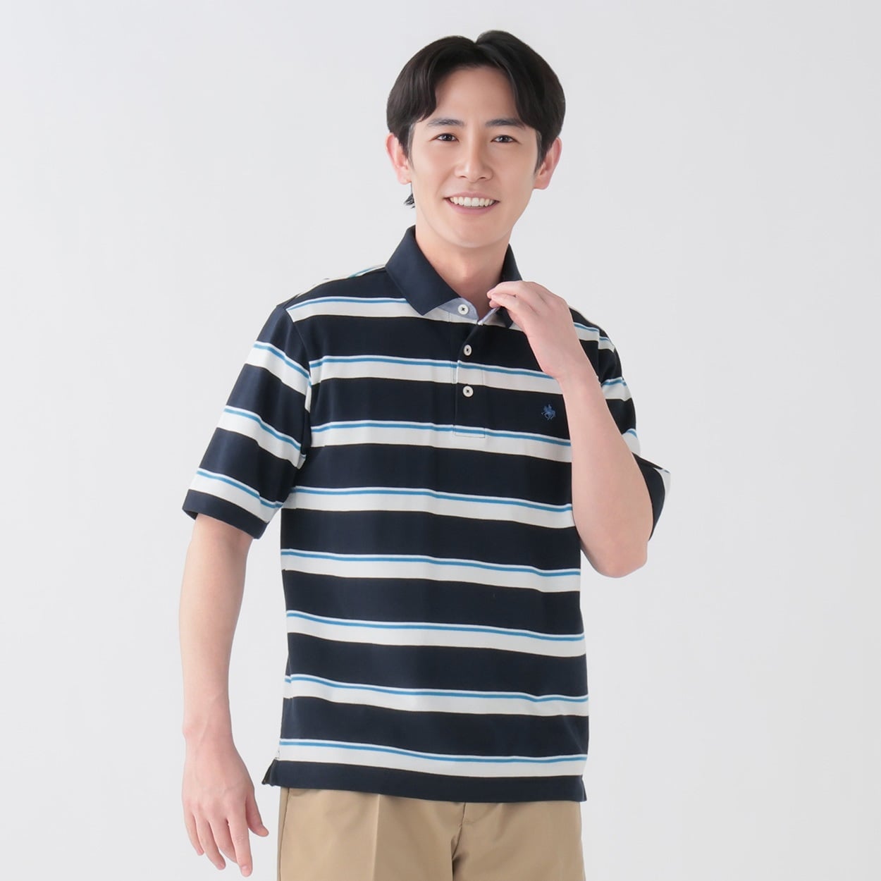 AFB ボーダー ポロシャツ POLO BCS ボーダーポロシャツ メンズ | イオンスタイルオンライン 衣料