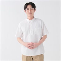 POLO BCS サッカーオックスシャツ メンズ(シロ-M)