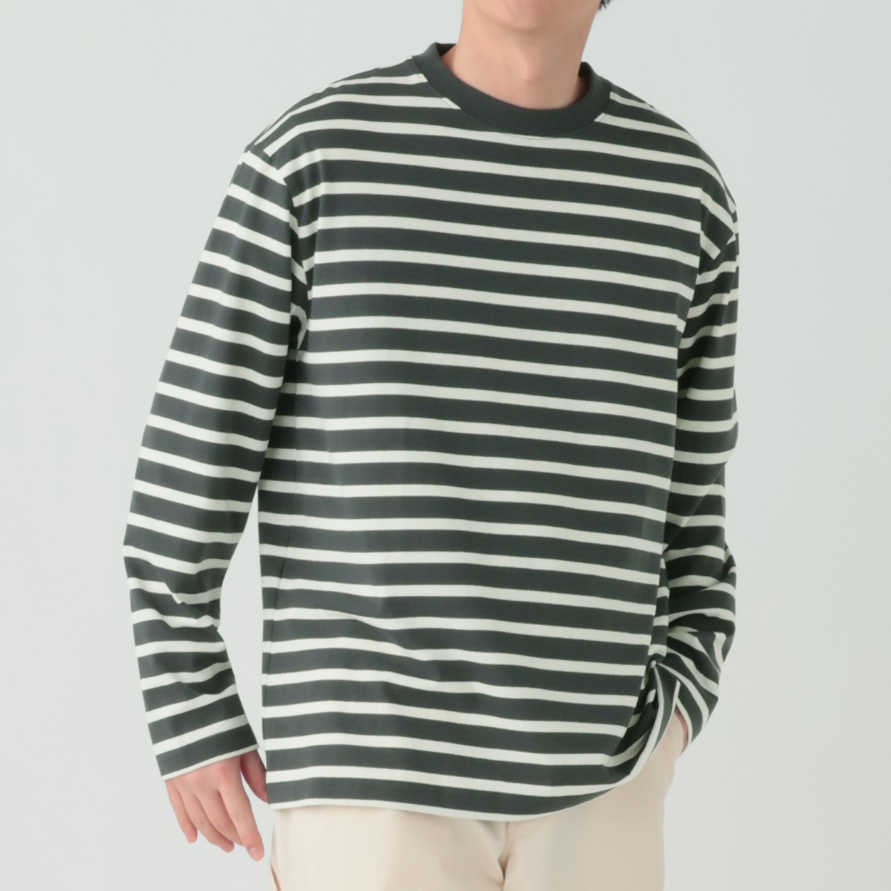 メルグラフ ボーダーボートネックTシャツ メンズ | イオンスタイル