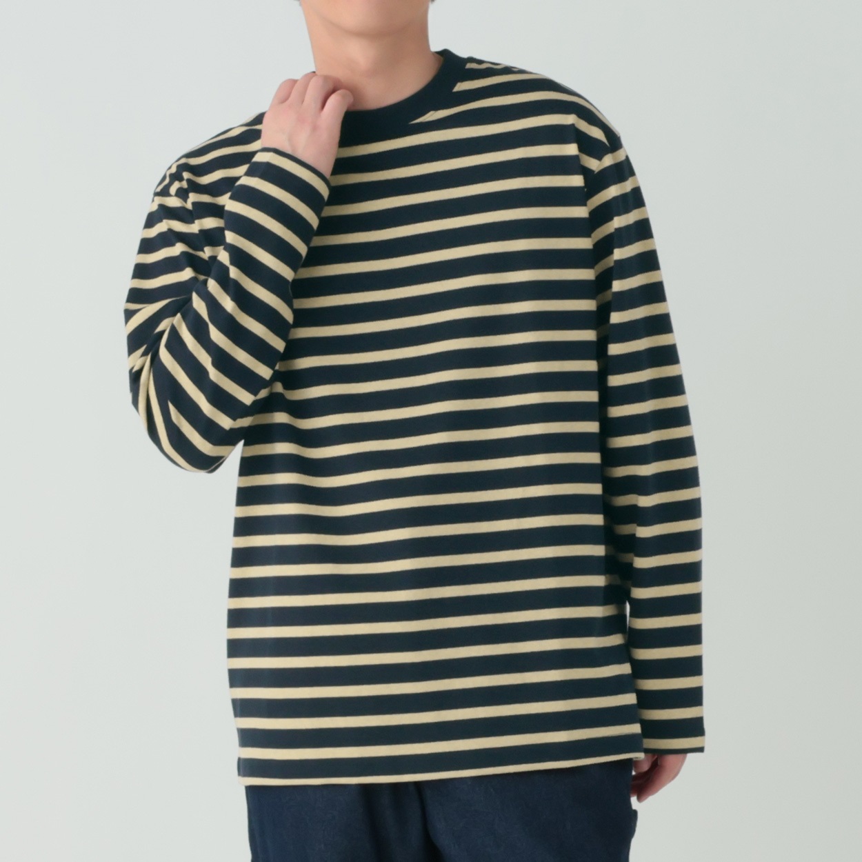 メルグラフ ボーダーボートネックTシャツ メンズ | イオンスタイル