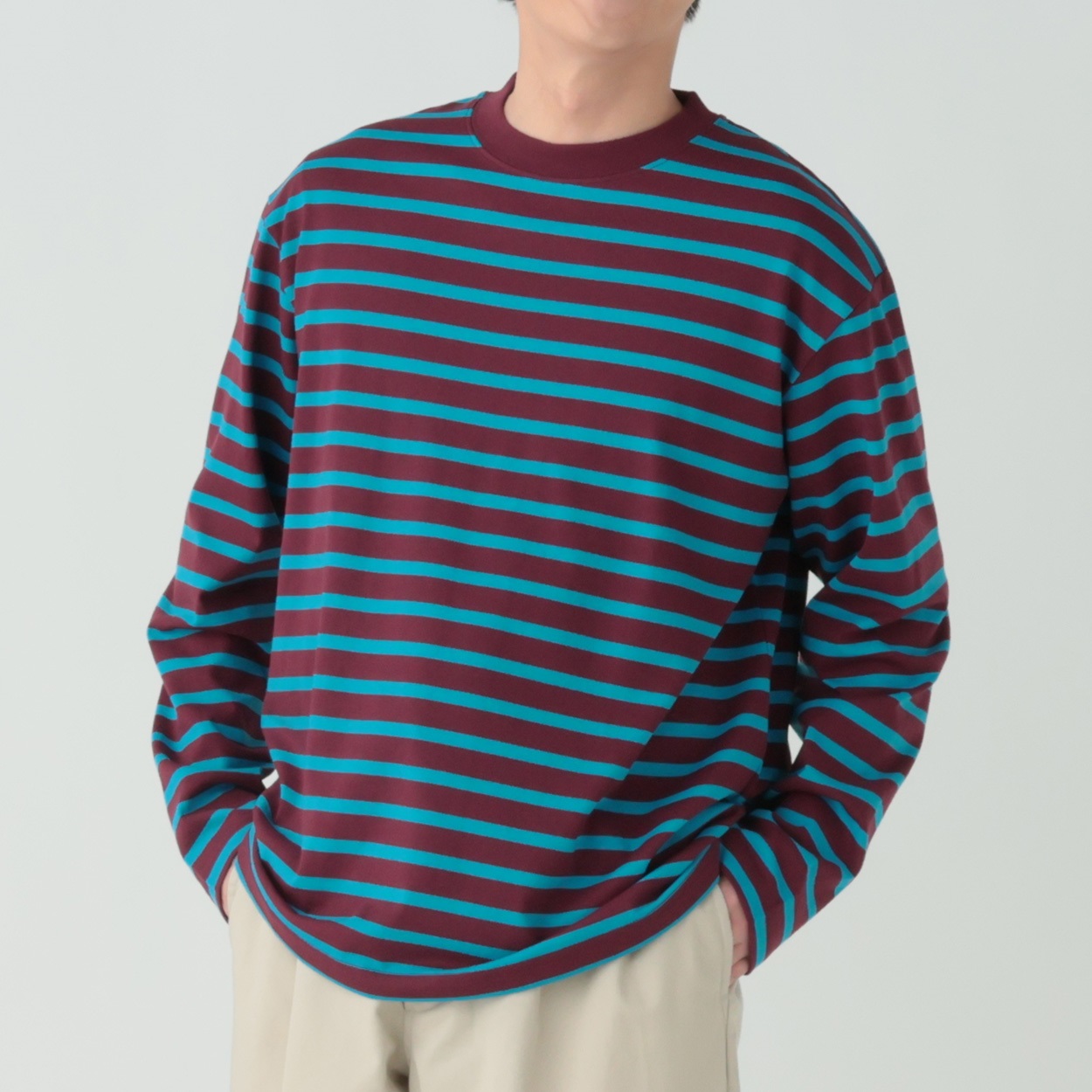 メルグラフ ボーダーボートネックTシャツ メンズ | イオンスタイル