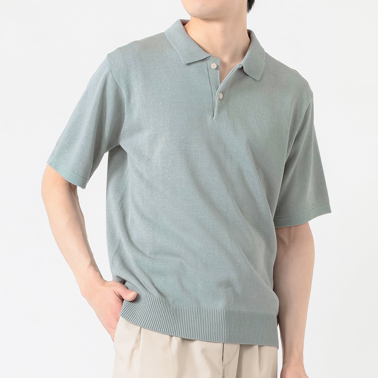 メルグラフ 半袖ニットポロ メンズ | イオンスタイルオンライン 衣料品