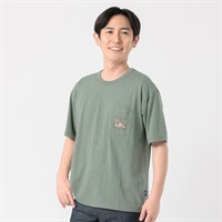 POLO BRITISH COUNTRY SPIRIT(ポロ・ビーシーエス) POLOBCS ポケットプリントTシャツ メンズ(ミドリ-M)