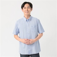 POLO BRITISH COUNTRY SPIRIT(ポロ・ビーシーエス) POLOBCS サッカー前開きポロシャツ メンズ(ウスアオ-M)