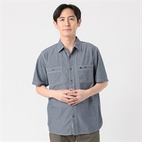 POLO BRITISH COUNTRY SPIRIT(ポロ・ビーシーエス) POLOBCS ダンガリー半袖シャツ メンズ(コイアオ-M)