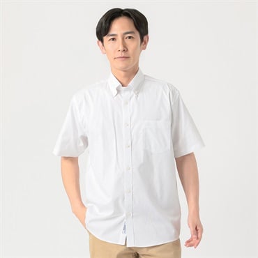 POLO BRITISH COUNTRY SPIRIT(ポロ・ビーシーエス) POLOBCS 半袖ドレスシャツ メンズ(シロ-M)