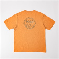 POLO BCS アウトドア柄Tシャツ メンズ(ダイダイ-M)