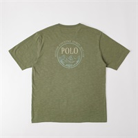 POLO BCS アウトドア柄Tシャツ メンズ(ミドリ-M)