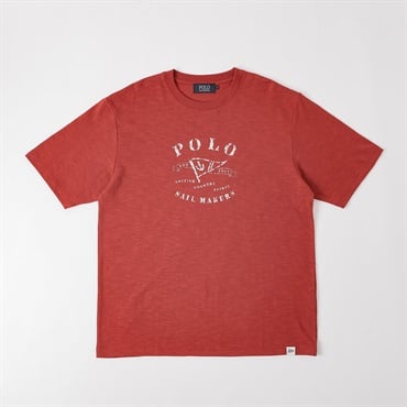POLO BCS マリンモチーフTシャツ メンズ(ダイダイ-M)