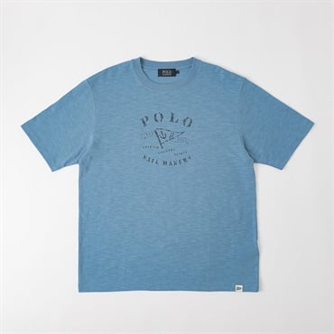 POLO BCS マリンモチーフTシャツ メンズ(ウスアオ-M)