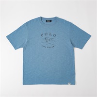 POLO BCS マリンモチーフTシャツ メンズ(ウスアオ-M)
