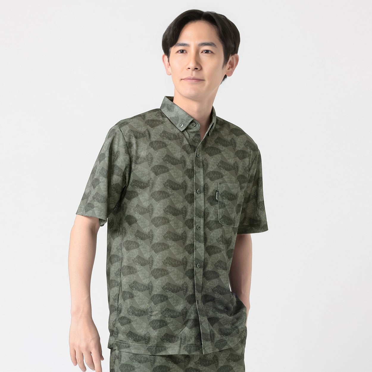 DUNLOP COLLECTION 総柄リーフ半袖シャツ メンズ | イオンスタイル