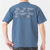 DUNLOP COLLECTION バックプリントTシャツ メンズ(アオ-M)