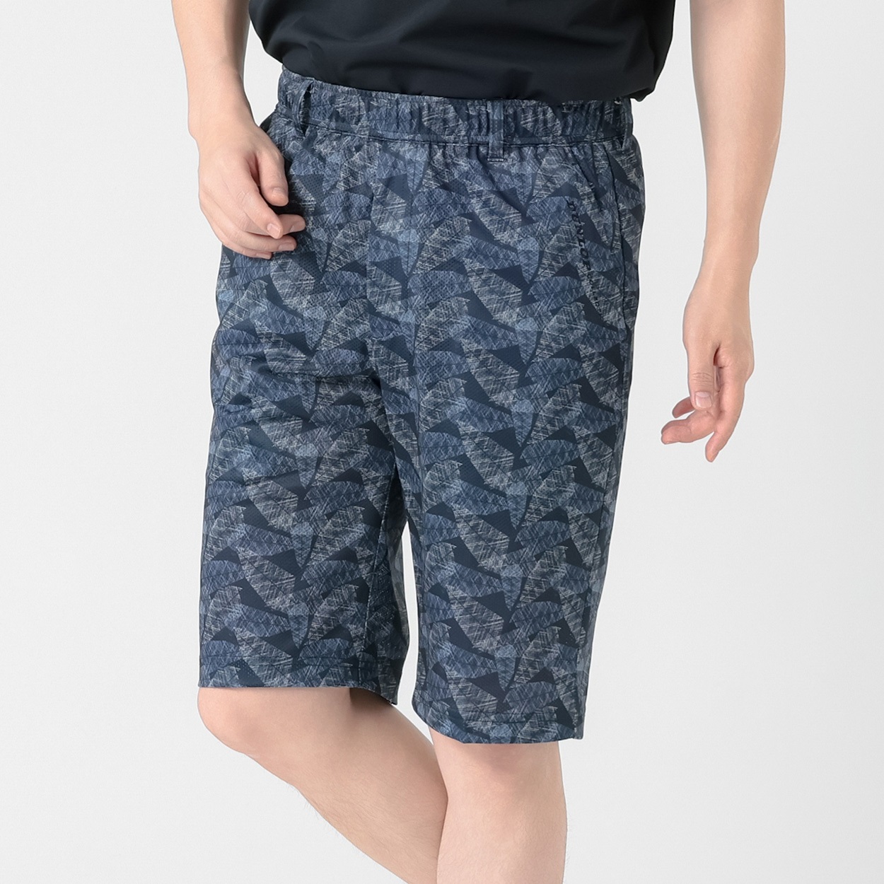 DUNLOP COLLECTION 総柄リーフショートパンツ メンズ(コイアオ-M)
