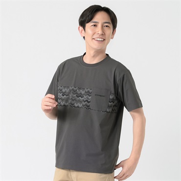 DUNLOP COLLECTION パネルボーダーTシャツ メンズ