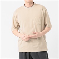 メルグラフ 衿ラインTシャツ メンズ(ウスチャ-M)