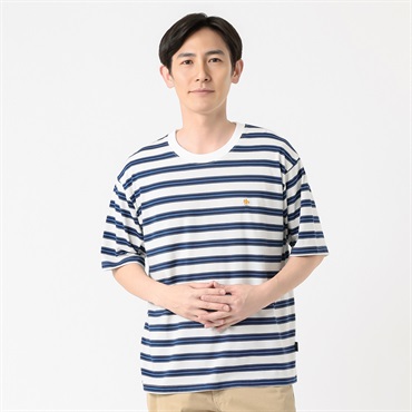 POLO BRITISH COUNTRY SPIRIT(ポロ・ビーシーエス) POLO BCS 天竺ボーダーTシャツ メンズ(アイボリー-M)