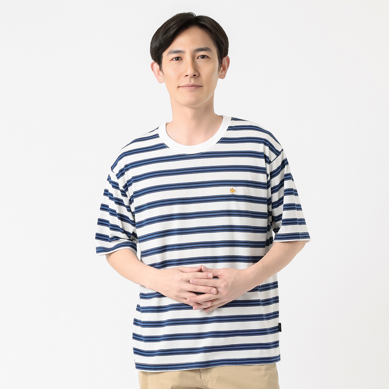 POLO BRITISH COUNTRY SPIRIT(ポロ・ビーシーエス) POLO BCS 天竺ボーダーTシャツ メンズ(アイボリー-XL)