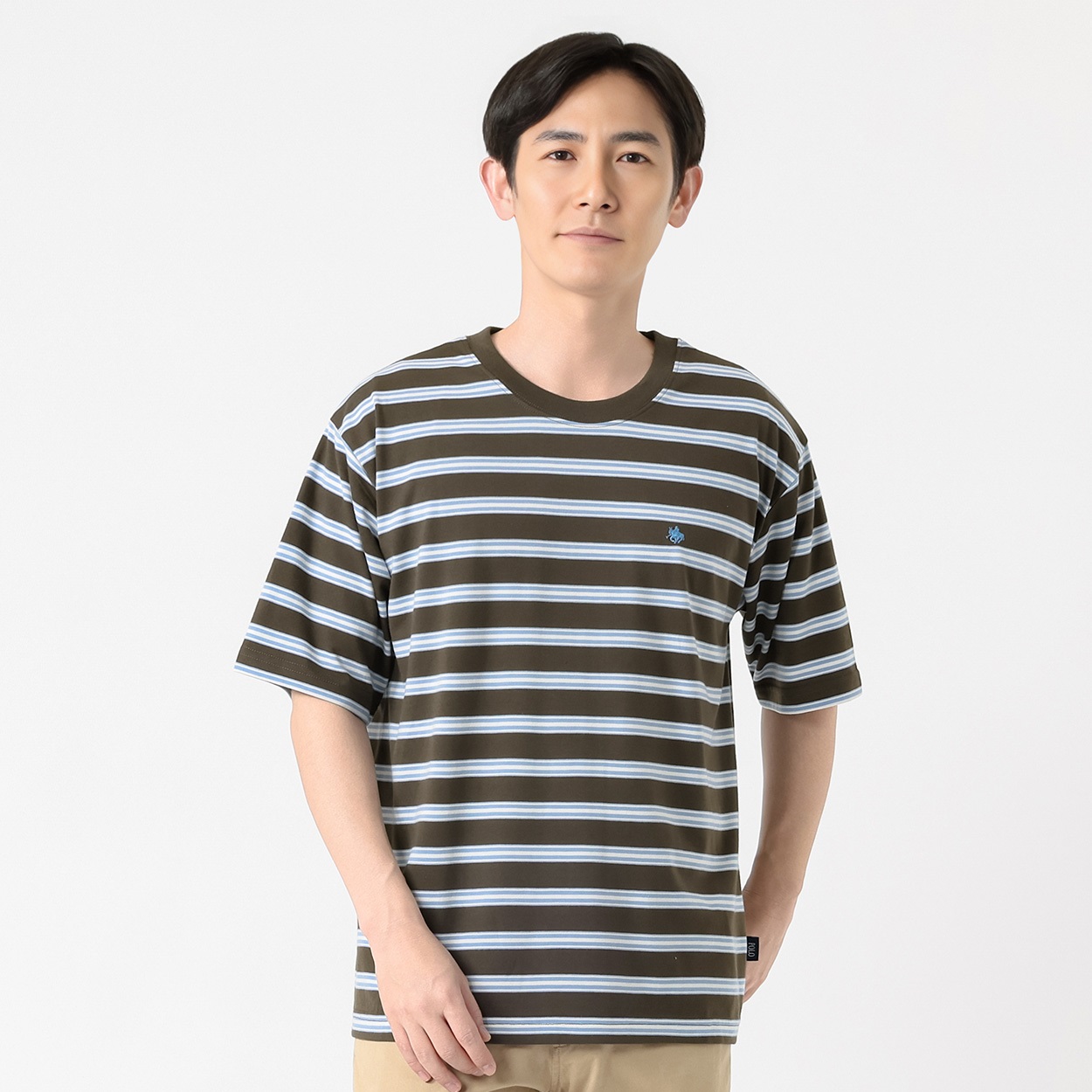 POLO BRITISH COUNTRY SPIRIT(ポロ・ビーシーエス) POLO BCS 天竺ボーダーTシャツ メンズ(チャ-M)