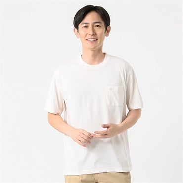 POLO BRITISH COUNTRY SPIRIT(ポロ・ビーシーエス) POLO BCS ワンポイント刺繍Tシャツ メンズ(アイボリー-M)