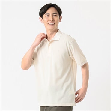 POLO BRITISH COUNTRY SPIRIT(ポロ・ビーシーエス) POLO BCS 鹿の子ワンポイントポロシャツ メンズ(アイボリー-M)