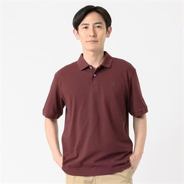 POLO BRITISH COUNTRY SPIRIT(ポロ・ビーシーエス) POLO BCS 鹿の子ワンポイントポロシャツ メンズ(コイアカ-M)