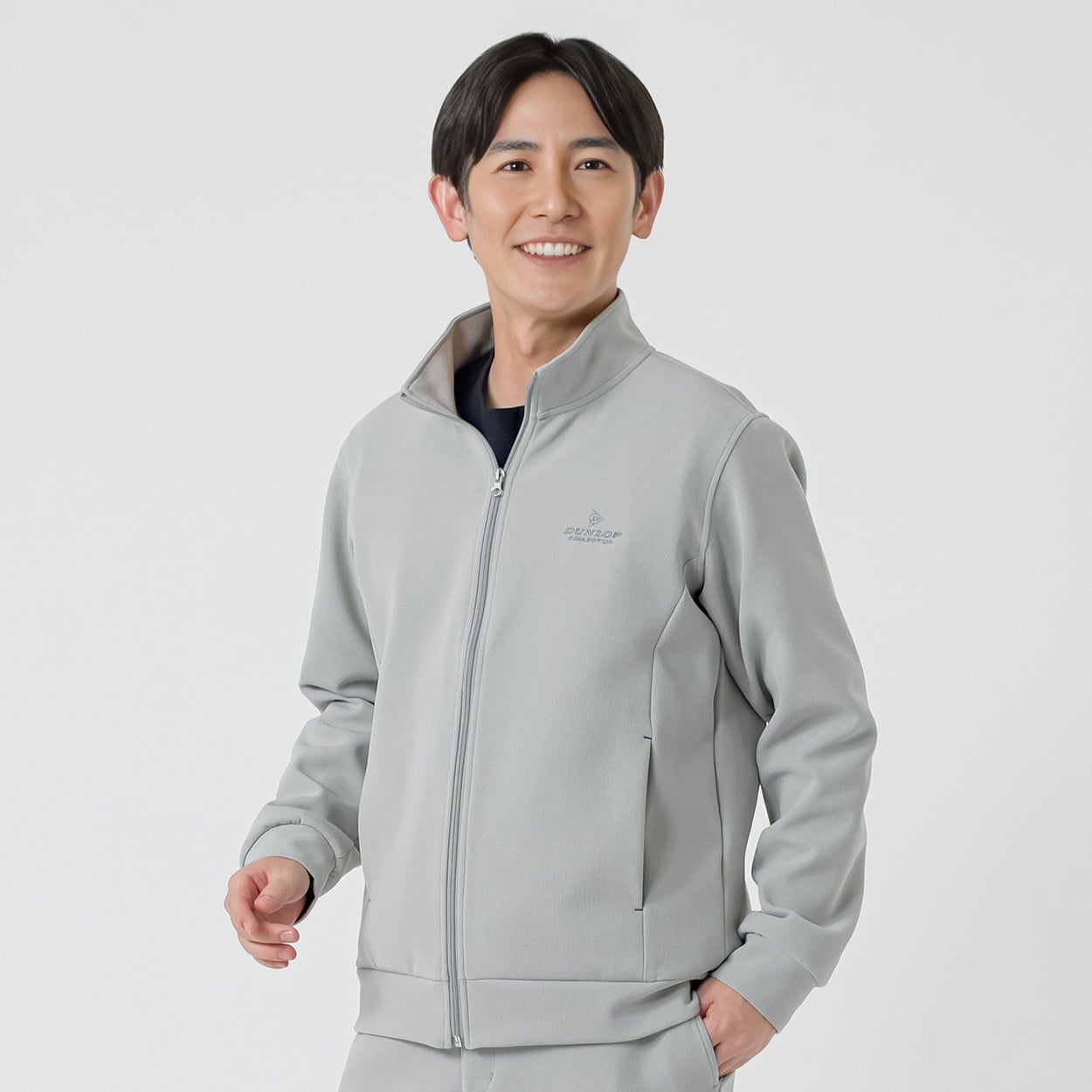 DUNLOP COLLECTION アクティブジャケット メンズ(ウスクロ-M)