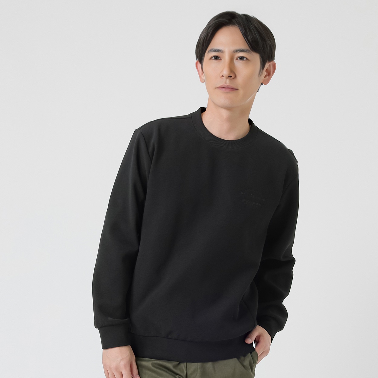 DUNLOP COLLECTION アクティブトレーナー メンズ(クロ-M)