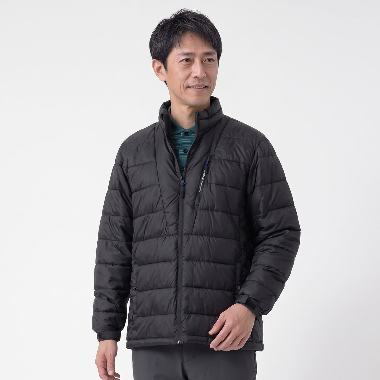 DUNLOP COLLECTION 軽量中綿タジャケット メンズ(クロ-XL)