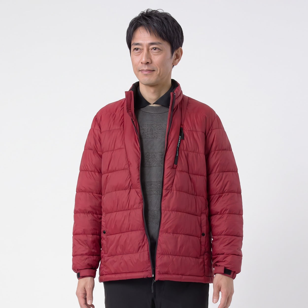 DUNLOP COLLECTION 軽量中綿タジャケット メンズ(コイアカ-XL)