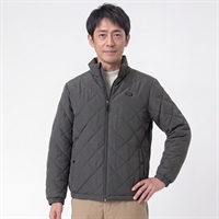 DUNLOP COLLECTION 薄中綿キルトジャケット メンズ(チャコ－ルグレ－-M)