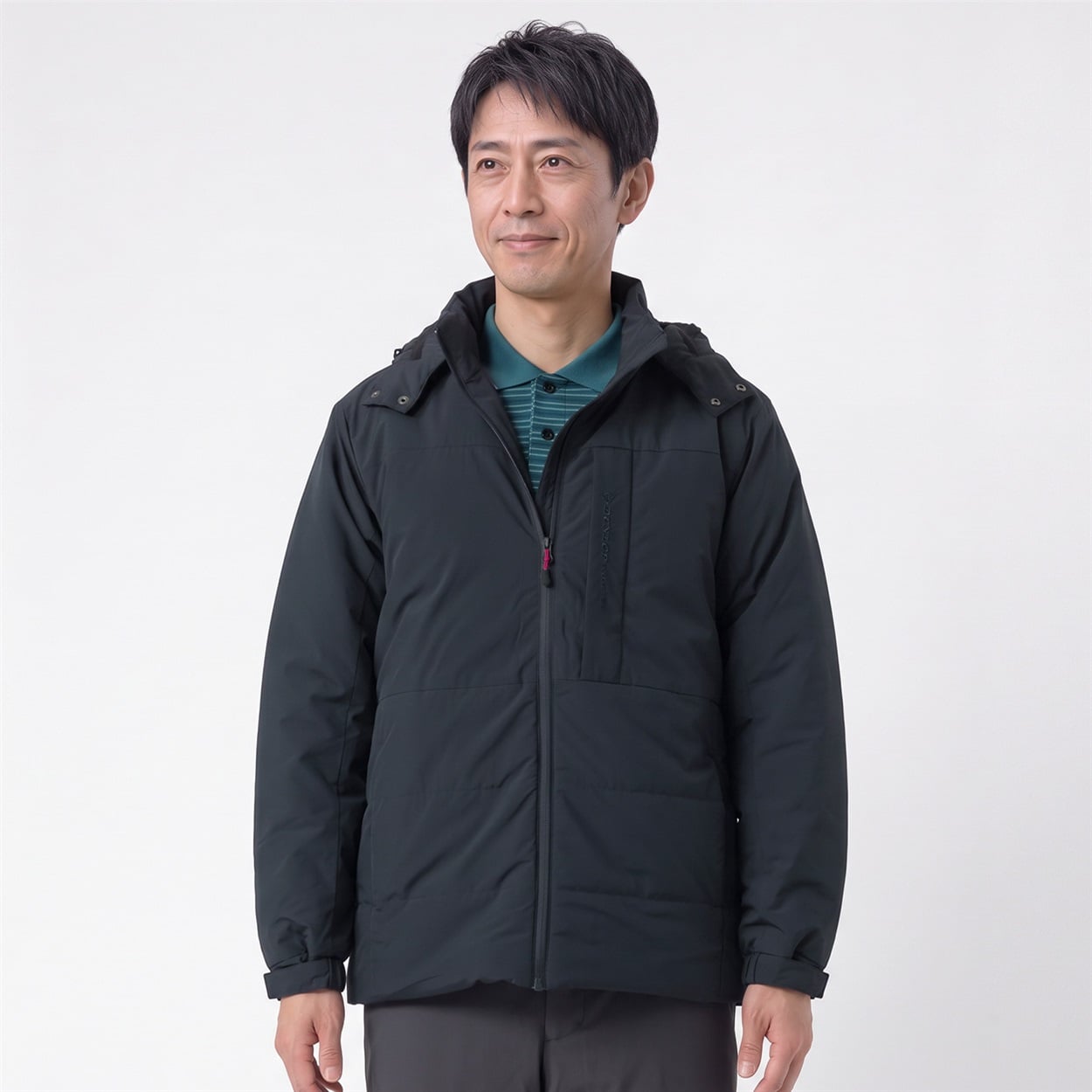 DUNLOP COLLECTION フード着脱中綿コート メンズ(コイアオ-L)
