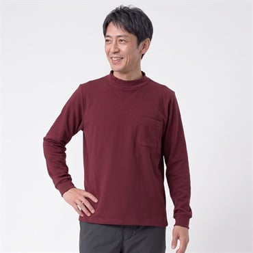 DUNLOP COLLECTION 起毛モックネックTシャツ メンズ