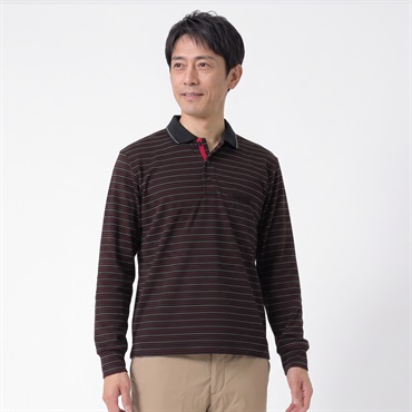 DUNLOP COLLECTION 起毛クレリックポロシャツ メンズ(クロ-M)