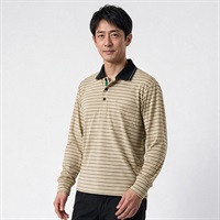 DUNLOP COLLECTION 起毛クレリックポロシャツ メンズ(ウスチャ-M)