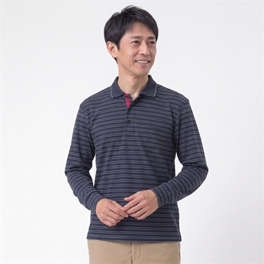 DUNLOP COLLECTION 起毛クレリックポロシャツ メンズ(コイアオ-M)