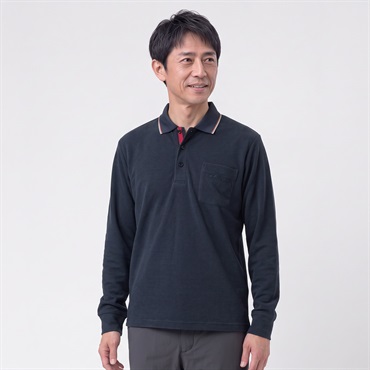DUNLOP COLLECTION 起毛クレリックポロシャツ メンズ(Ａコイアオ-M)