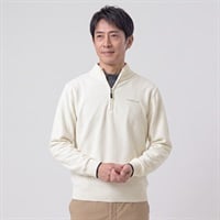 DUNLOP COLLECTION モールジップセーター メンズ(アイボリー-M)