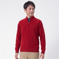 DUNLOP COLLECTION モールジップセーター メンズ(コイアカ-M)
