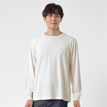POLO BCS ワッフルロングＴシャツ メンズ(キナリ-M)