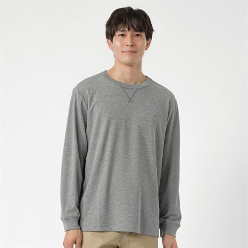 POLO BCS ワッフルロングＴシャツ メンズ(ウスクロ-M)