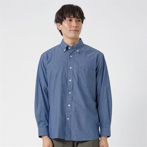 POLO BCS ダンガリー無地シャツ メンズ