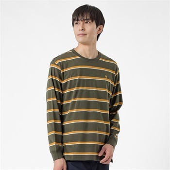 POLO BRITISH COUNTRY SPIRIT(ポロ・ビーシーエス) POLO BCS ボーダーロングTシャツ メンズ(ミドリ-M)