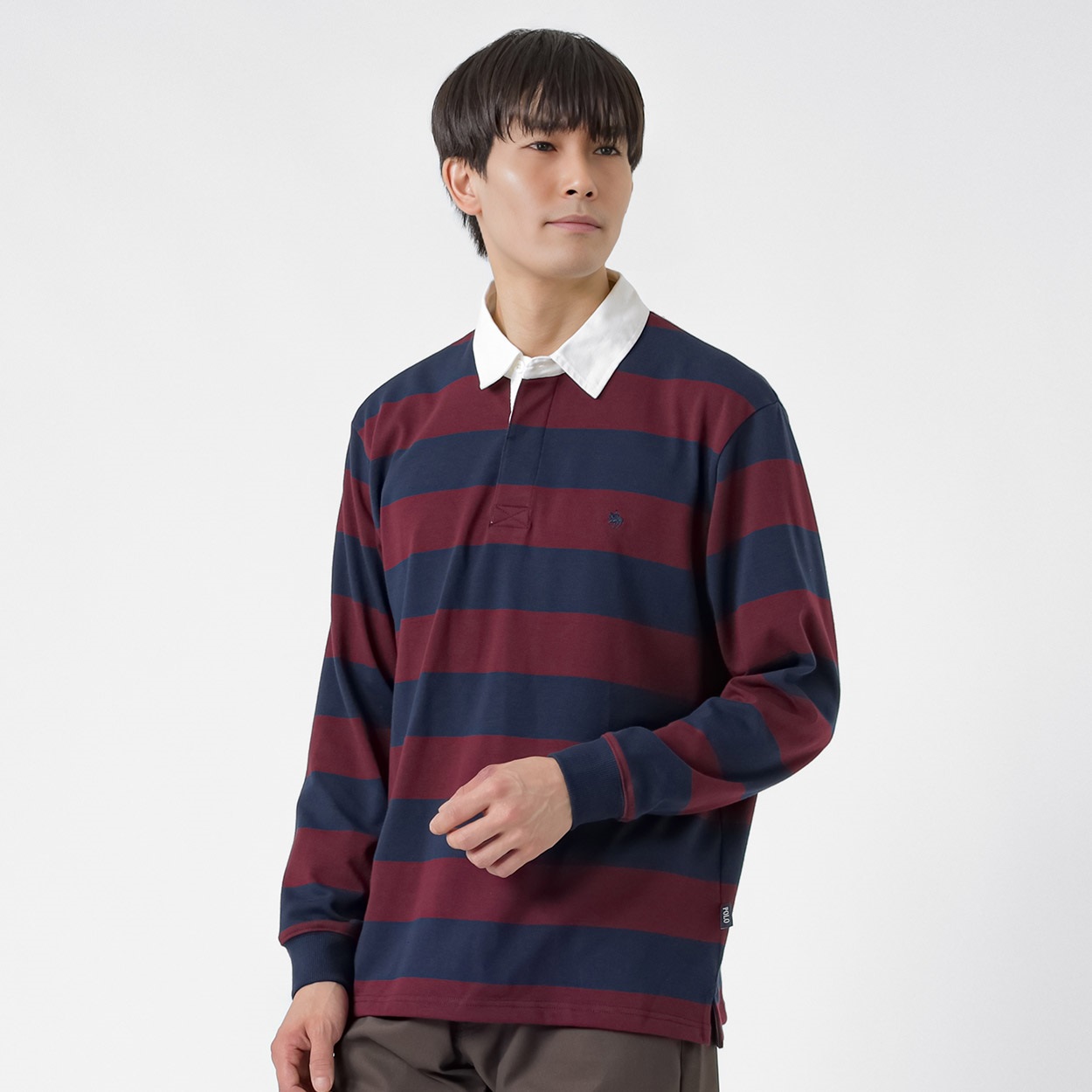 POLO BRITISH COUNTRY SPIRIT(ポロ・ビーシーエス) POLO BCS 天竺ラガーシャツ メンズ(コイアカ-XL)