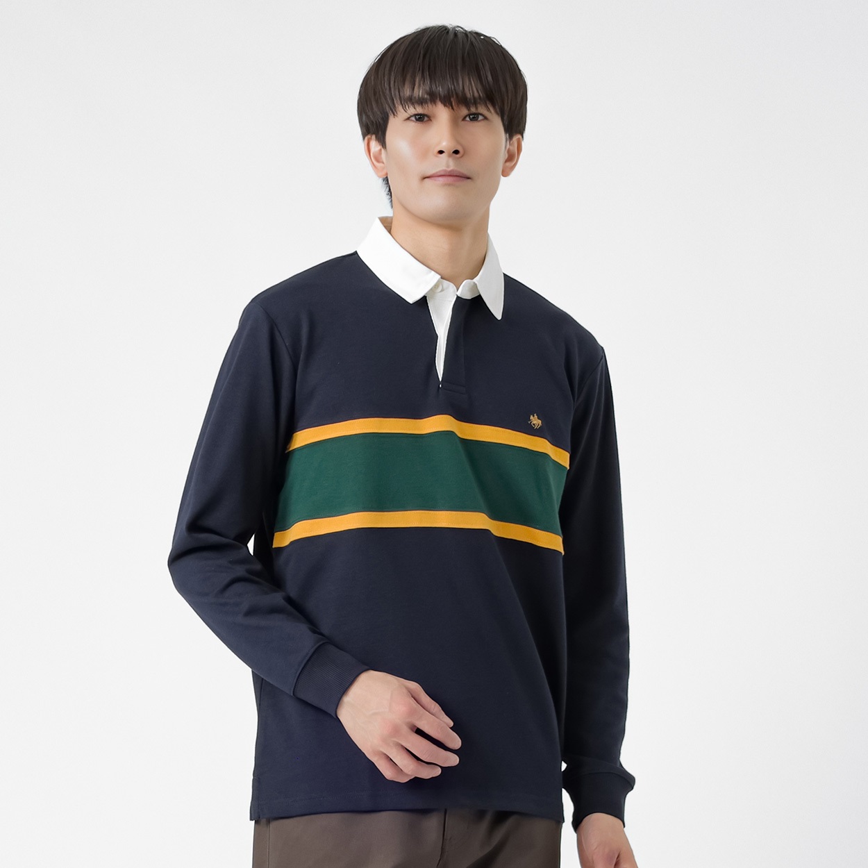 POLO BRITISH COUNTRY SPIRIT(ポロ・ビーシーエス) POLO BCS 天竺ラガーシャツ メンズ(コイアオ-L)