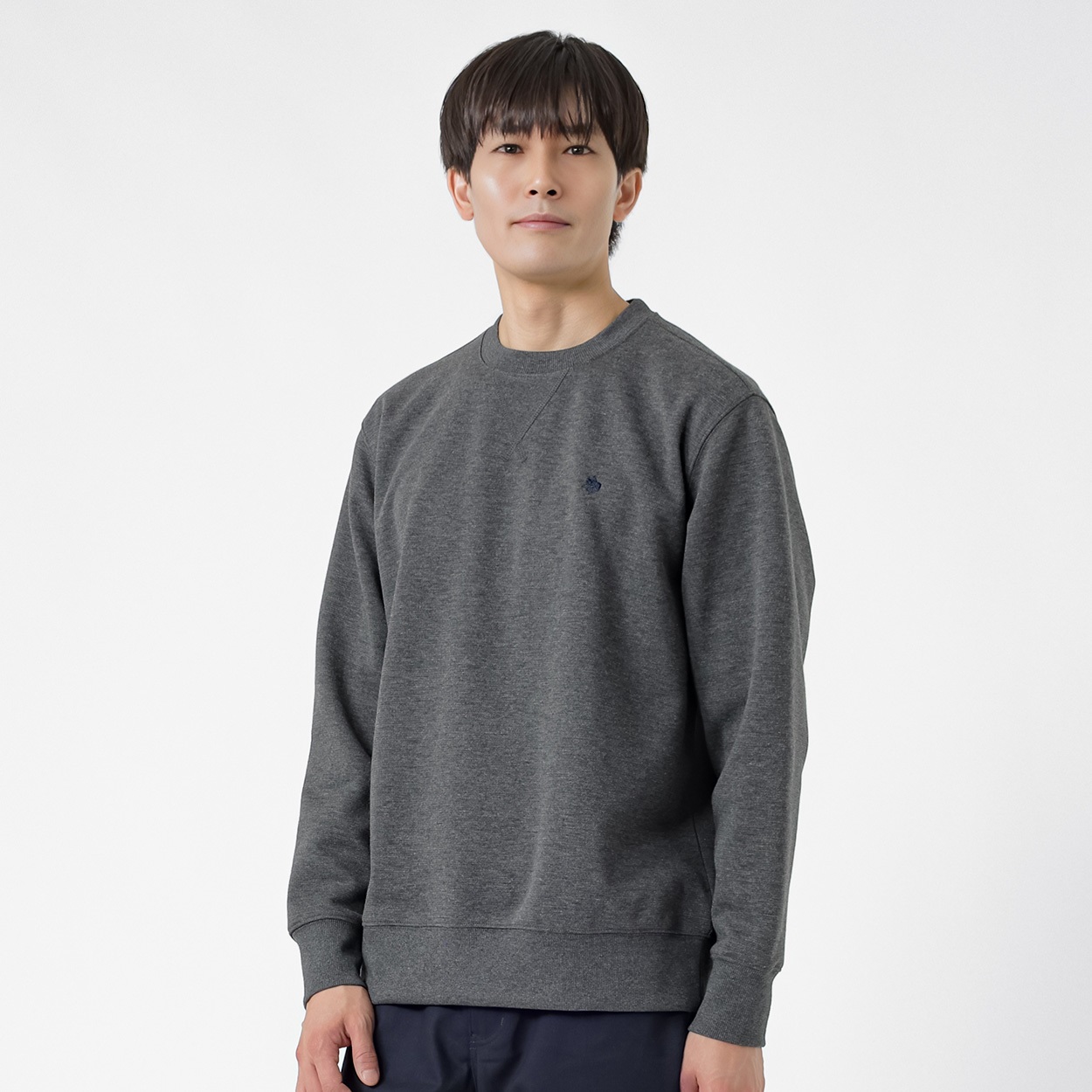 POLO BRITISH COUNTRY SPIRIT(ポロ・ビーシーエス) POLO BCS 鹿の子WFクルートレーナー メンズ(チャコ－ルグレ－-XL)