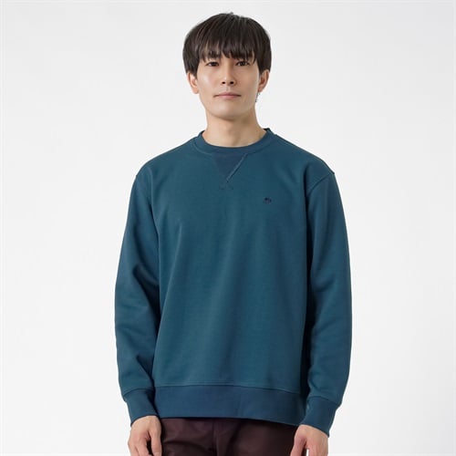 POLO BRITISH COUNTRY SPIRIT(ポロ・ビーシーエス) POLO BCS 鹿の子WFクルートレーナー メンズ(アオ-M)