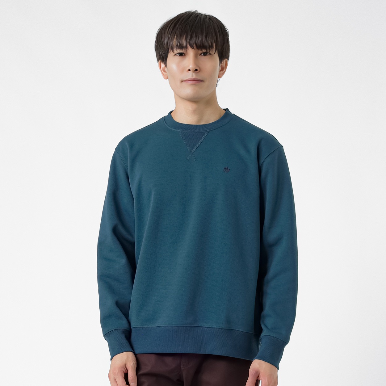POLO BRITISH COUNTRY SPIRIT(ポロ・ビーシーエス) POLO BCS 鹿の子WFクルートレーナー メンズ(アオ-M)