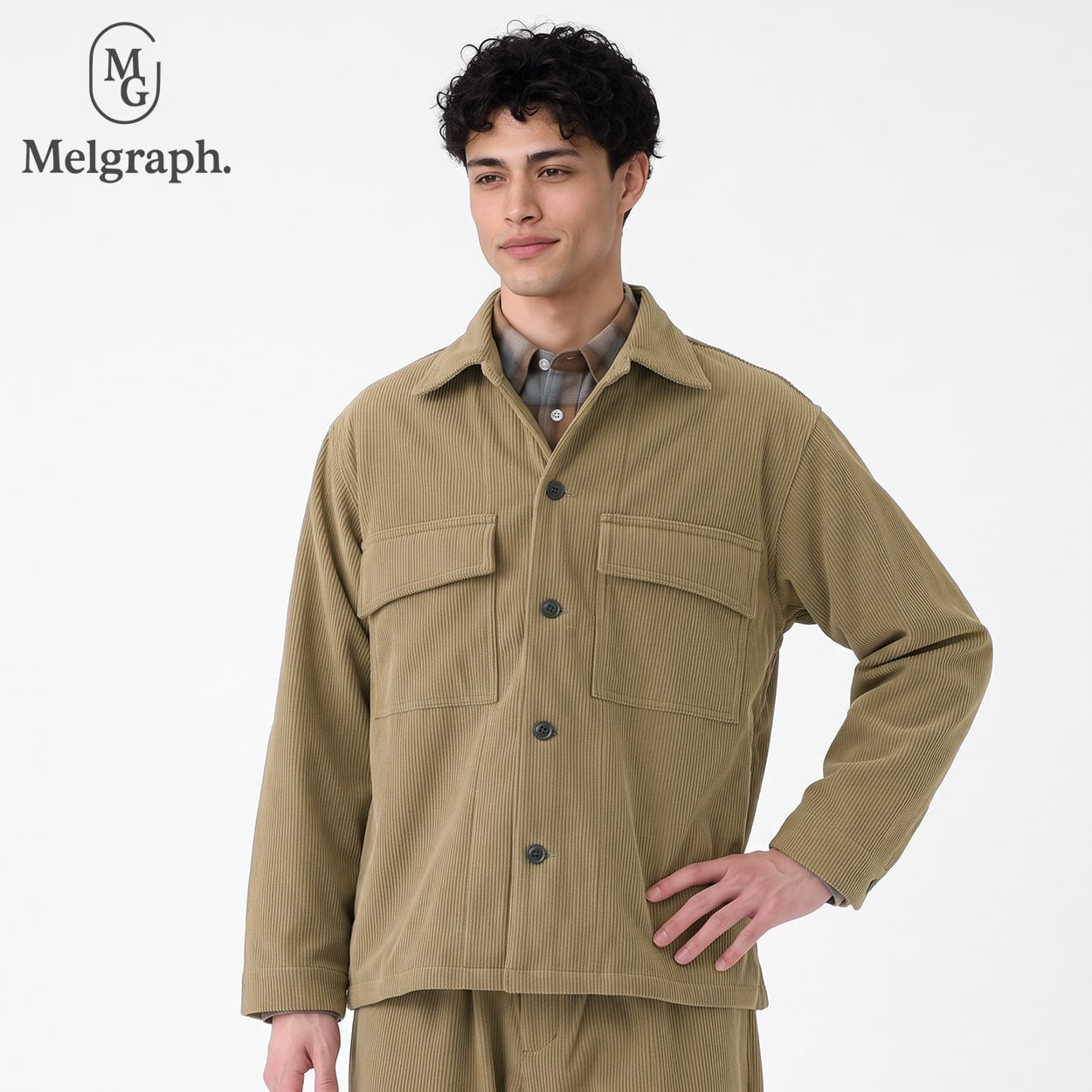 Melgraph.(メルグラフ) コーデュロイジャケット メンズ(チャ-M)