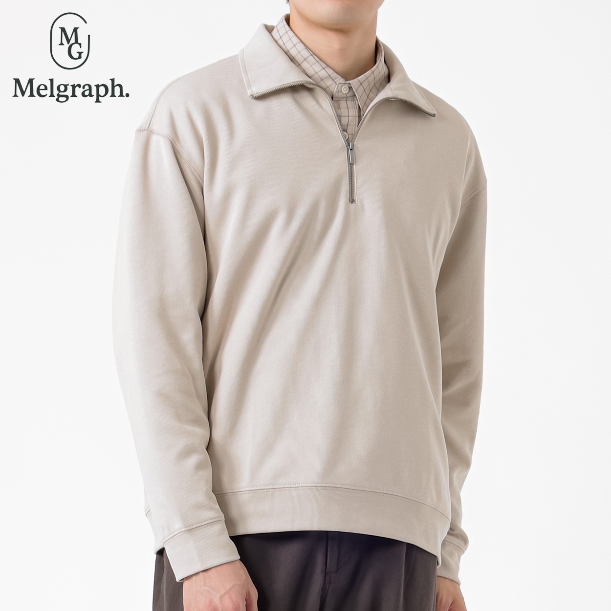 Melgraph.(メルグラフ) WFジップトレーナー メンズ(ウスチャ-M)